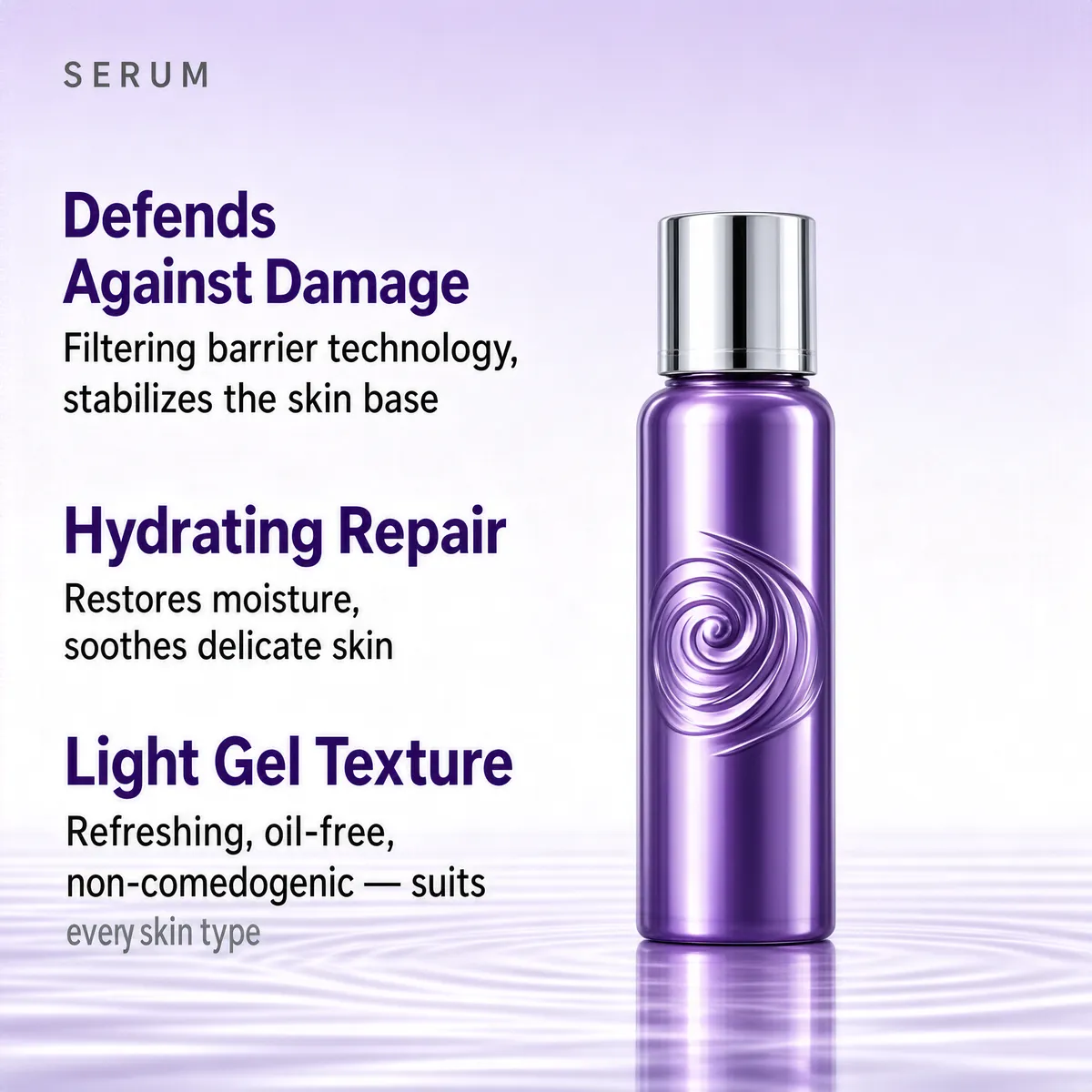 Soft Lavender Minimal Serum Promo