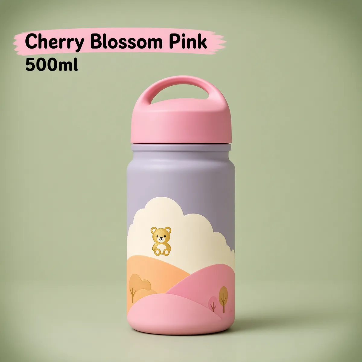 Cherry Blossom Pink Water Bottle