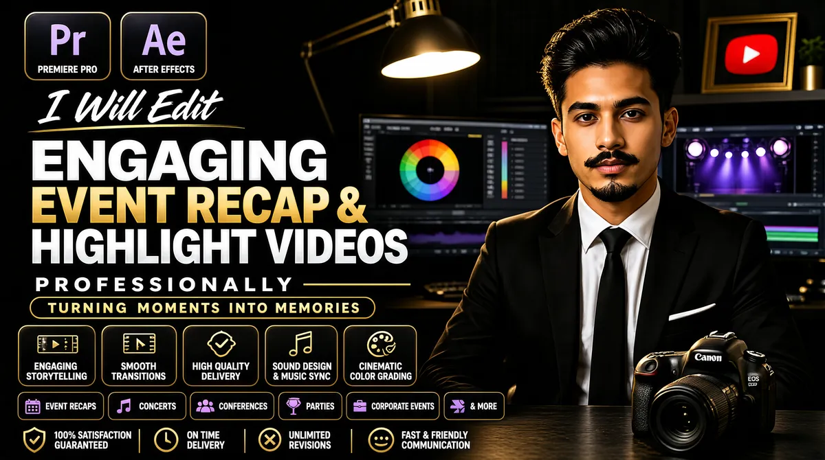 Professional Event Recap & Highlight Video Editing