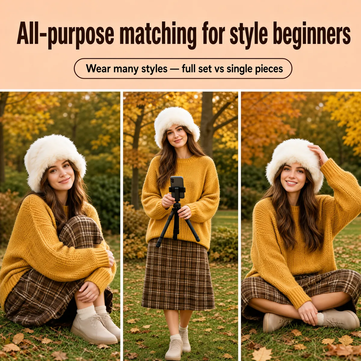 Autumn Cozy Knit Fashion Look