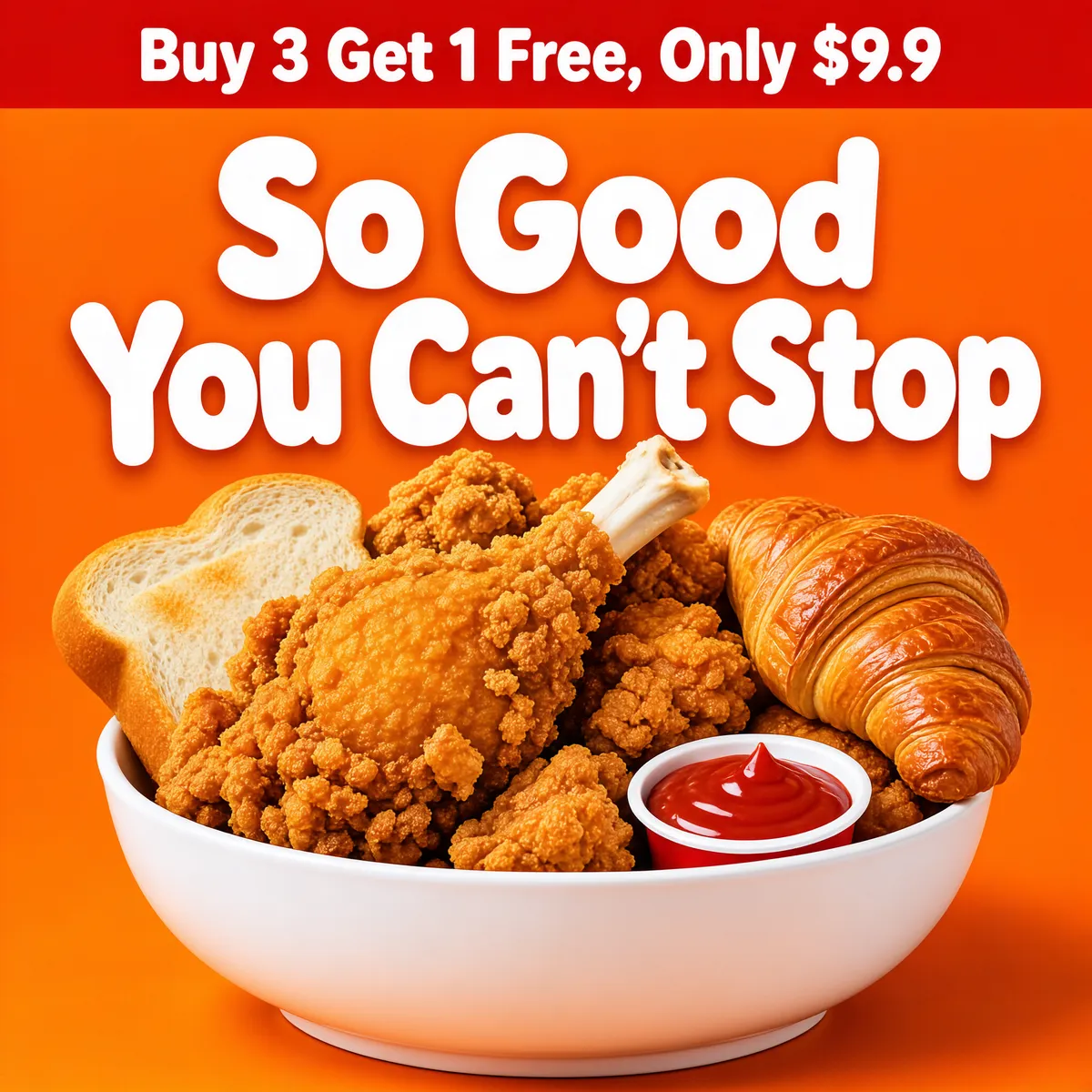 Crispy Fried Chicken Snack Combo Deal