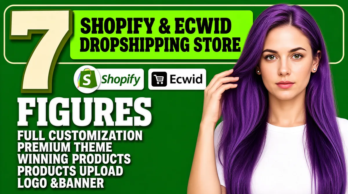 Bold Green Dropshipping Fiverr Gig Banner