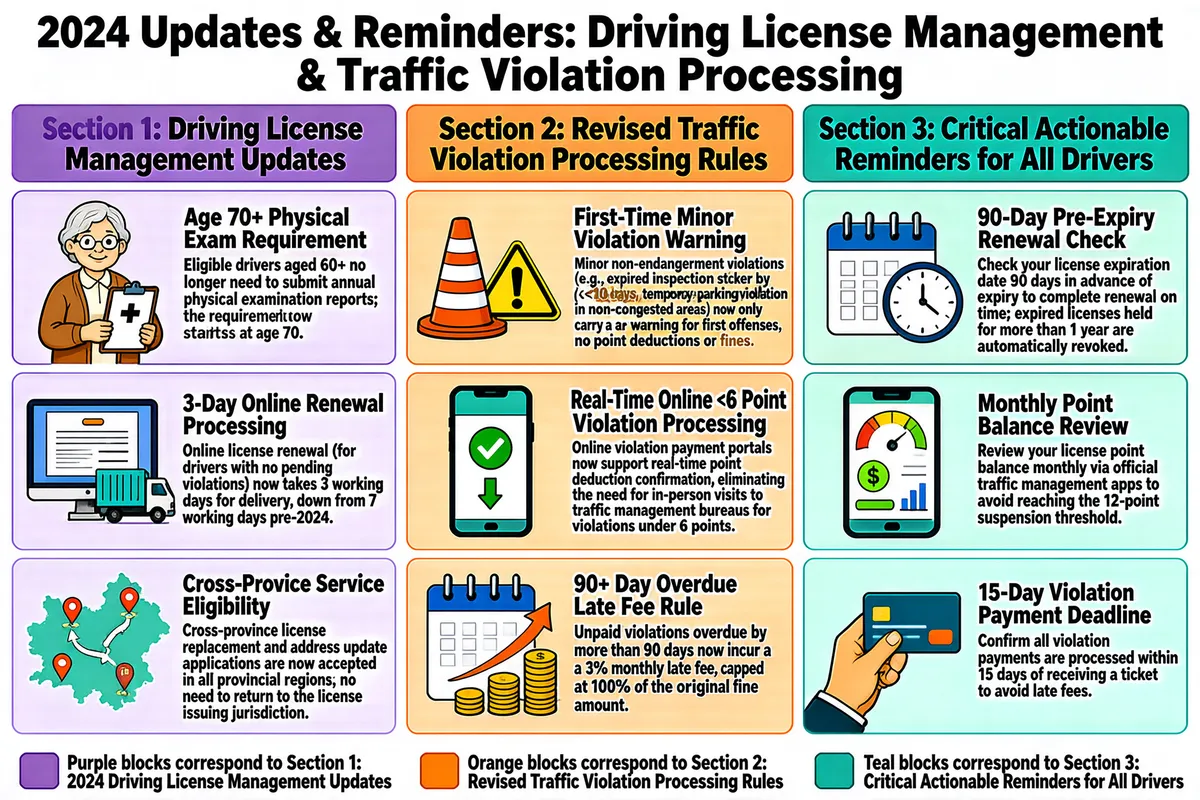 2024 Driving License Updates Infographic