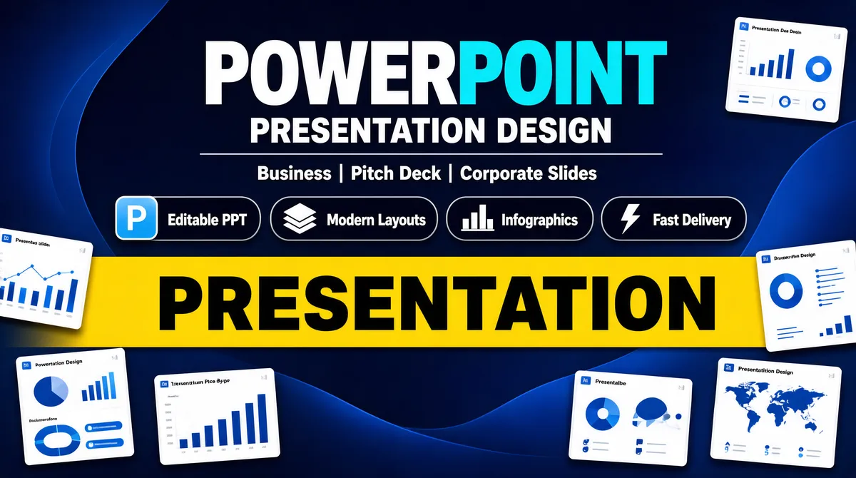 Professional PowerPoint Presentation Design Gig Cover