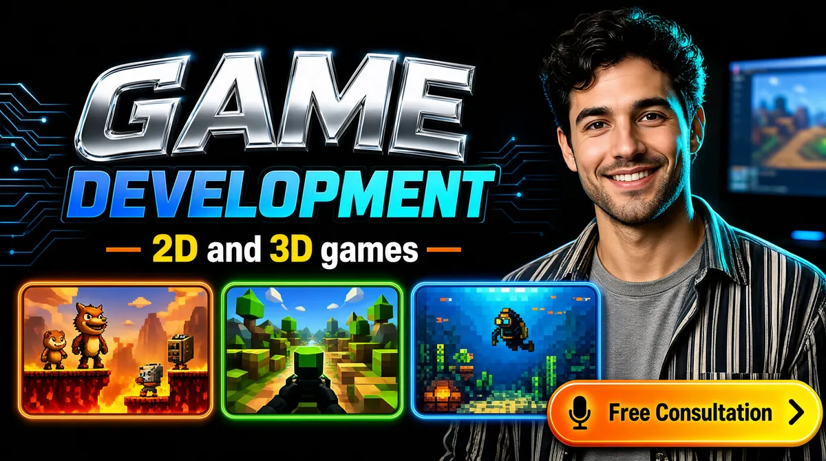 Game Development Showcase Gig Poster