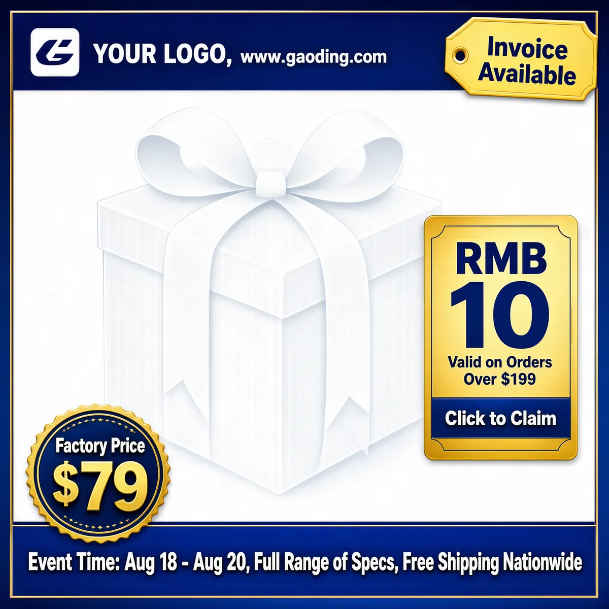 Blue Gold E-Commerce Product Placeholder