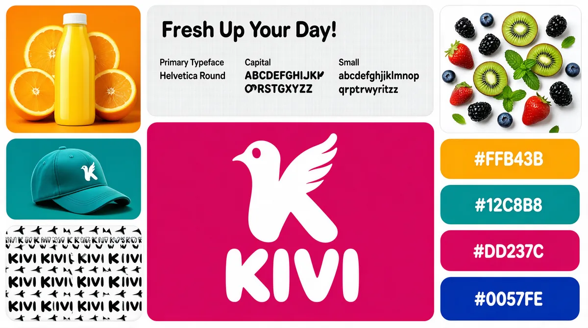 Fresh Up Your Day Juice Brand Style Guide