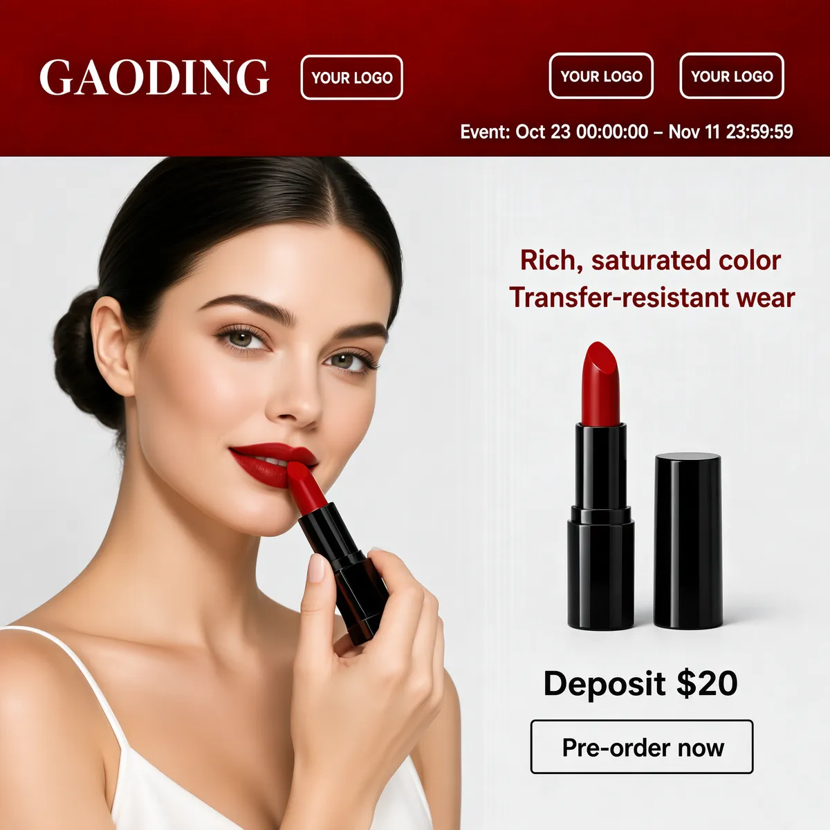 GAODING Red Lipstick Presale