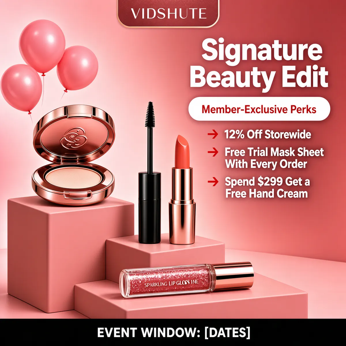 Rosy Pink Beauty VIP Event