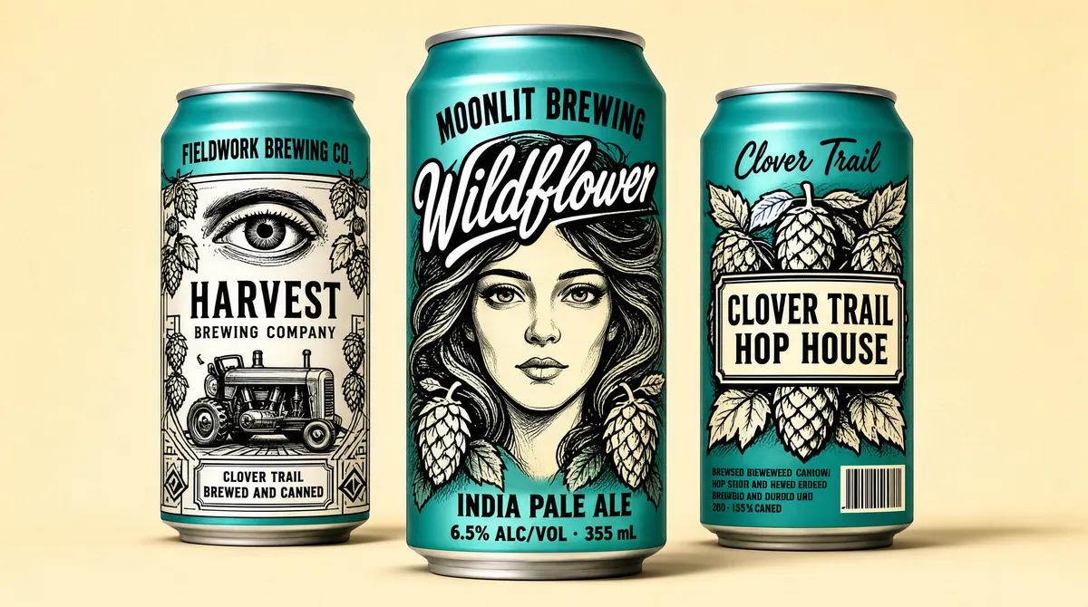 Craft Beer Can Mockup Trio