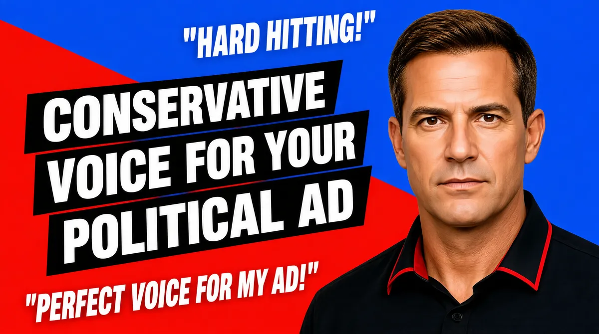Bold Political Ad Voiceover Gig Cover