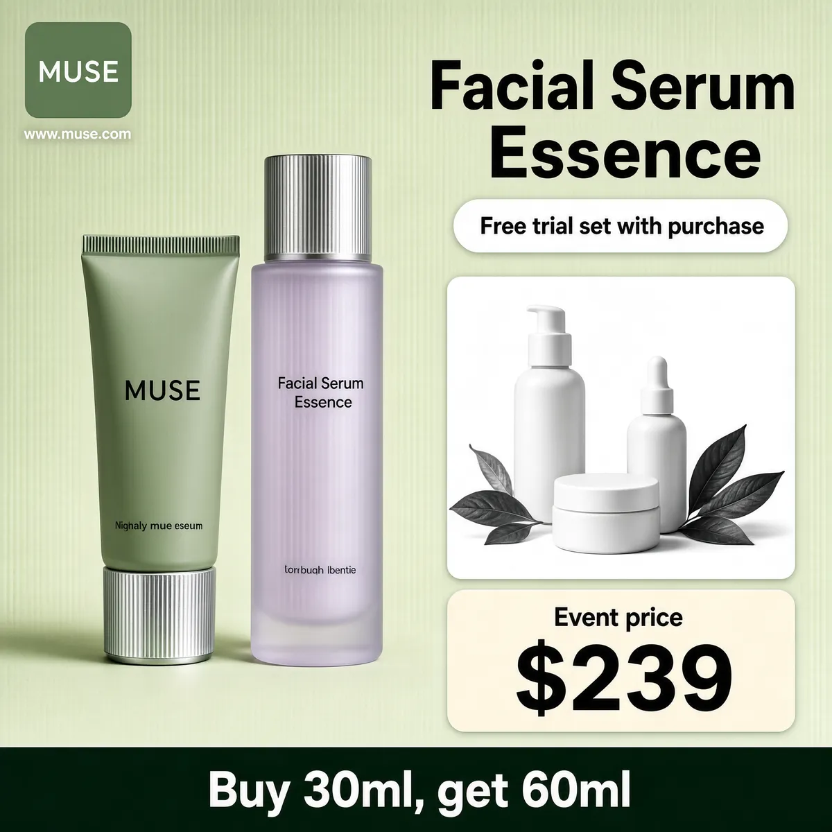 Sage Green Facial Serum Product Image