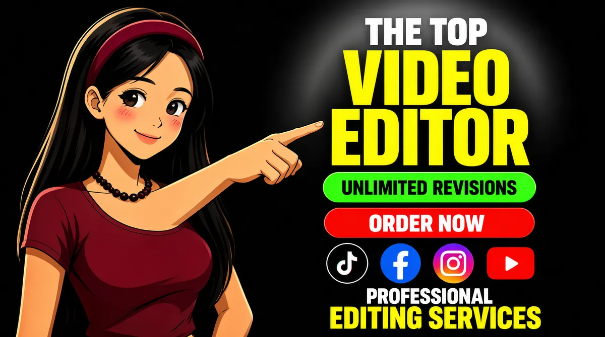 Professional Video Editing Services Gig Cover