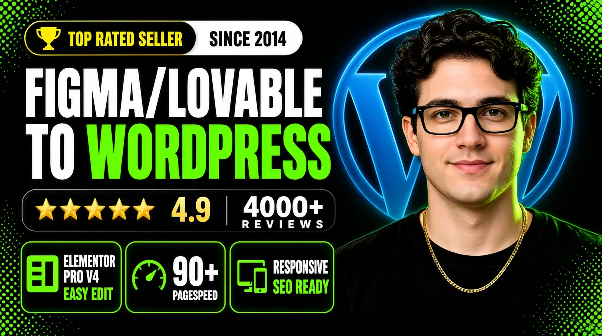 Fiverr Pro Gig Banner WordPress Developer