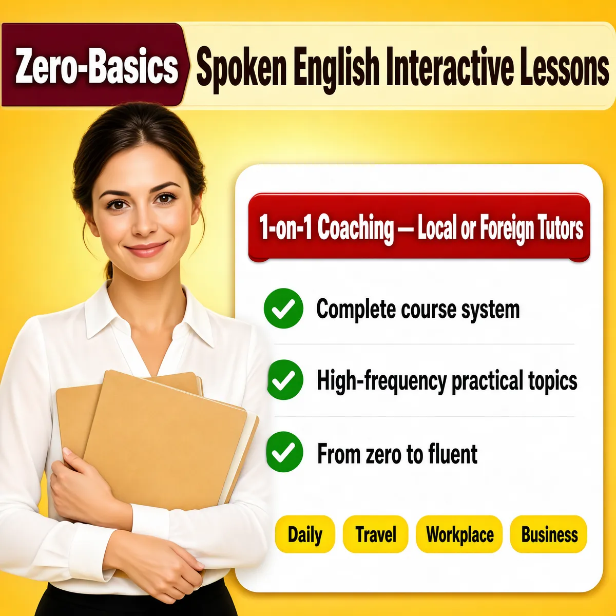 Zero-Basics Spoken English Course Promo