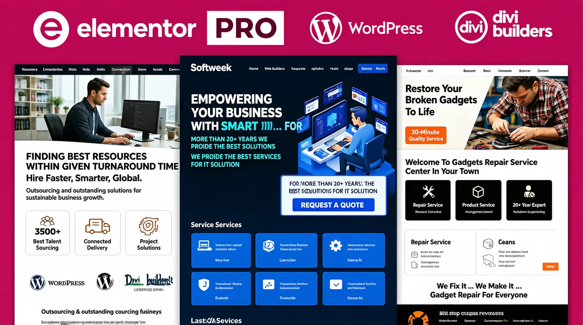 Professional Elementor Web Design Showcase