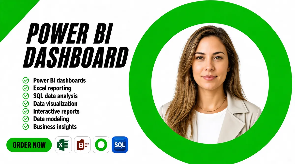 Power BI Dashboard Services Gig Cover