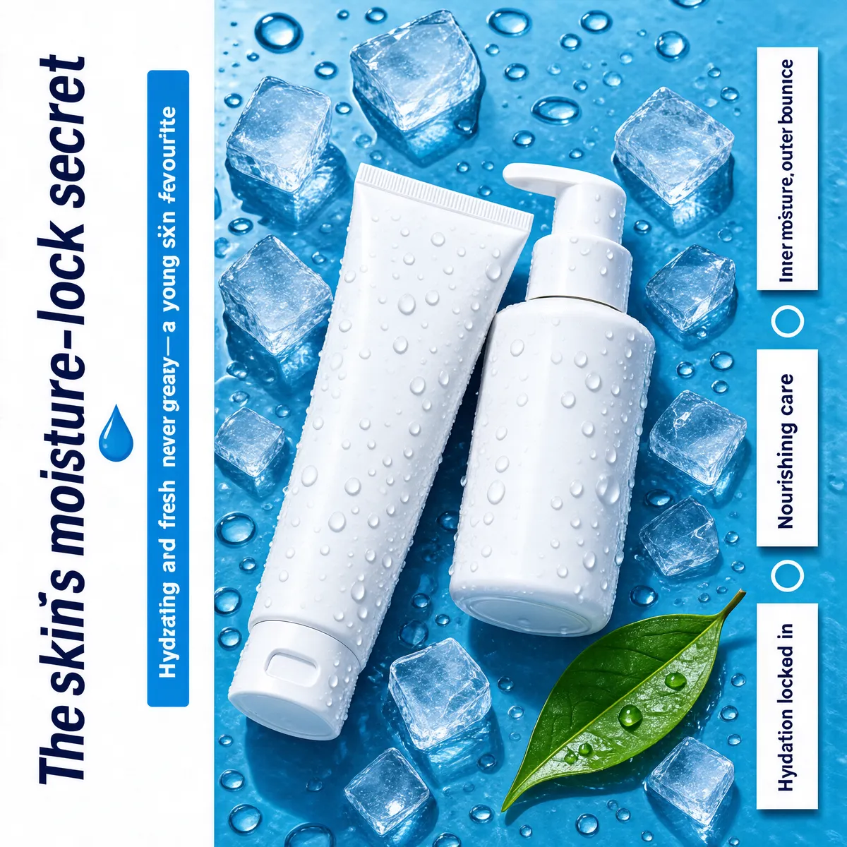 Icy Fresh Skincare Product Display