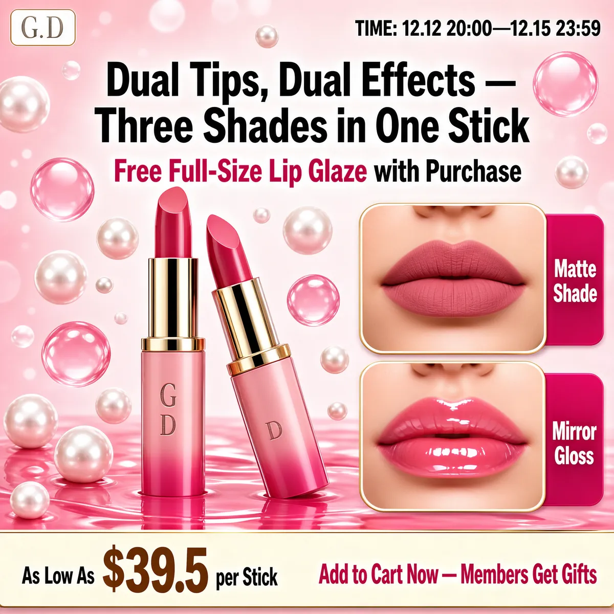 Dual Tips Dual Effects Lipstick Set