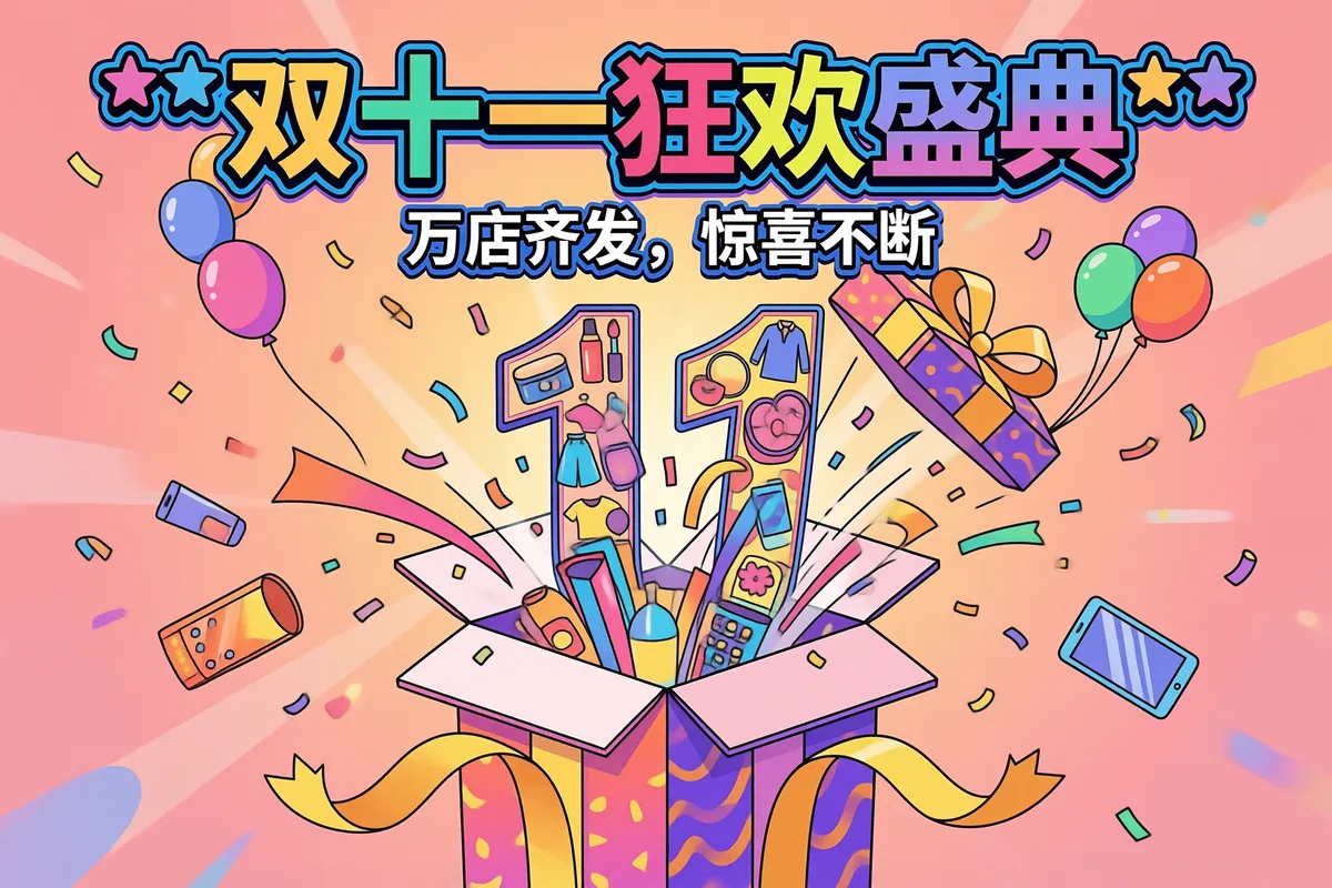 Double Eleven Shopping Festival Poster