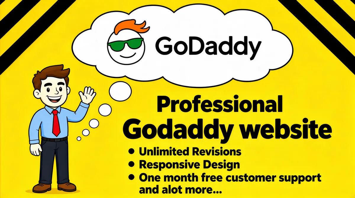 Professional GoDaddy Website Design Gig Cover