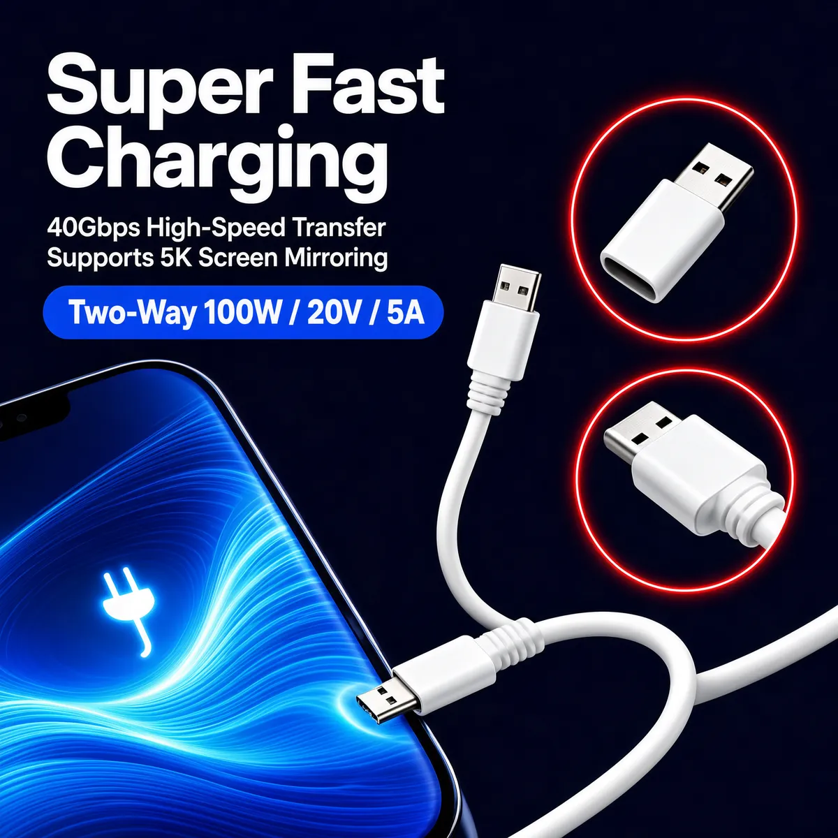 Super Fast Charging Cable Showcase
