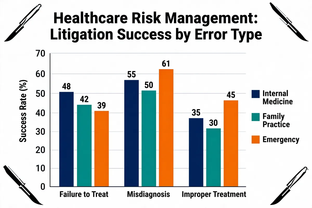 Healthcare Litigation Success Rates by Error Type
