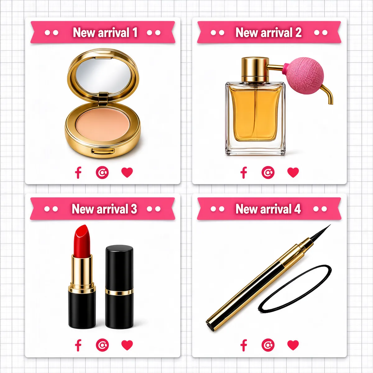 New Arrival Beauty Collage Grid