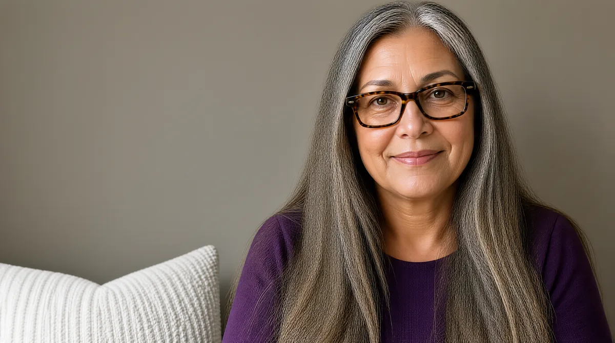 Authentic Portrait of a Confident Mature Woman