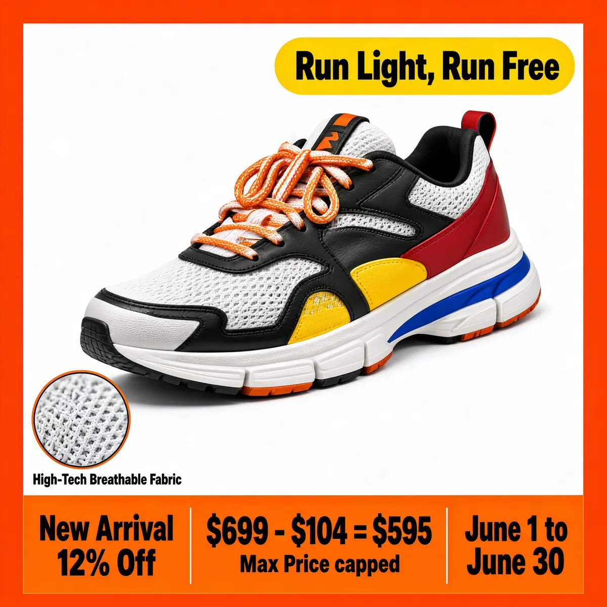 Retro Running Sneaker Streetwear Promo