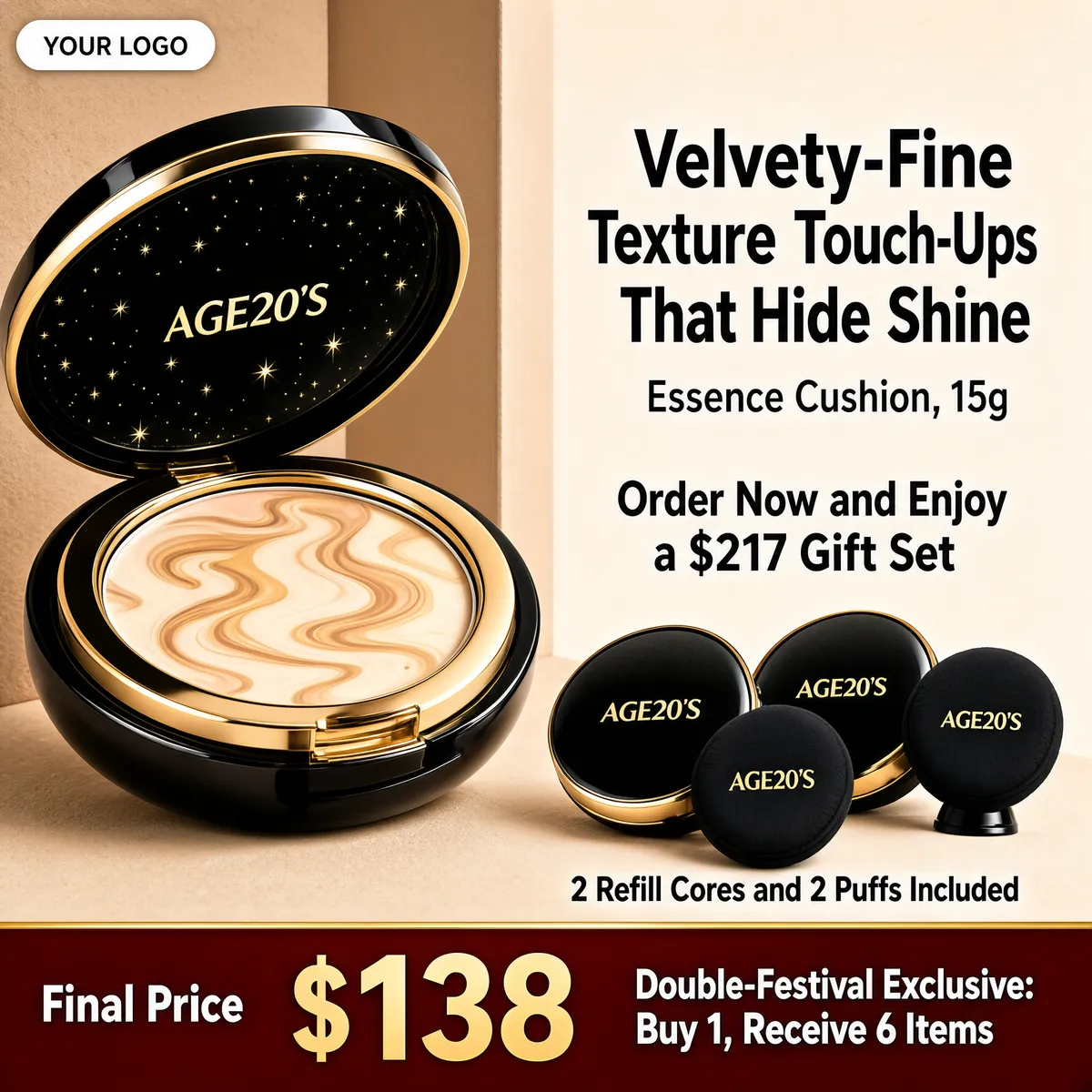 Luxurious Cushion Foundation Product Shot