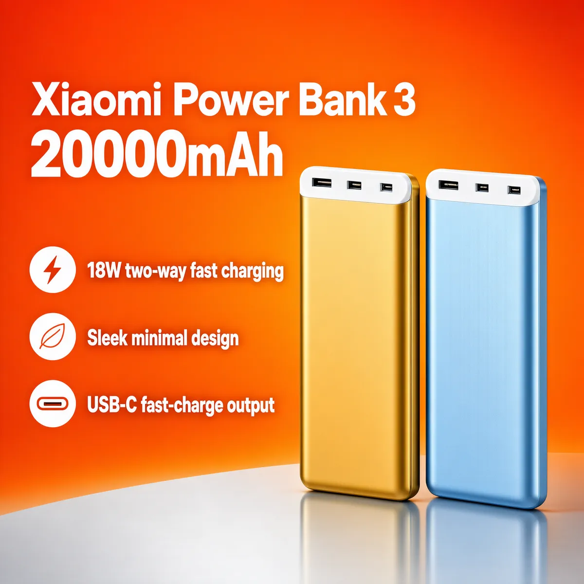 Xiaomi Power Bank 3 Product Hero Image