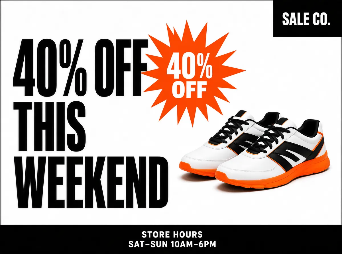 Weekend Sneaker Sale 40% Off