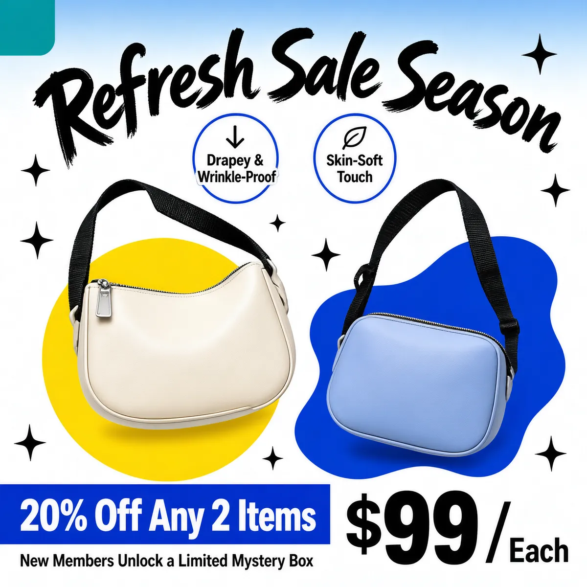 Refresh Sale Season Sling Bags Pop Art