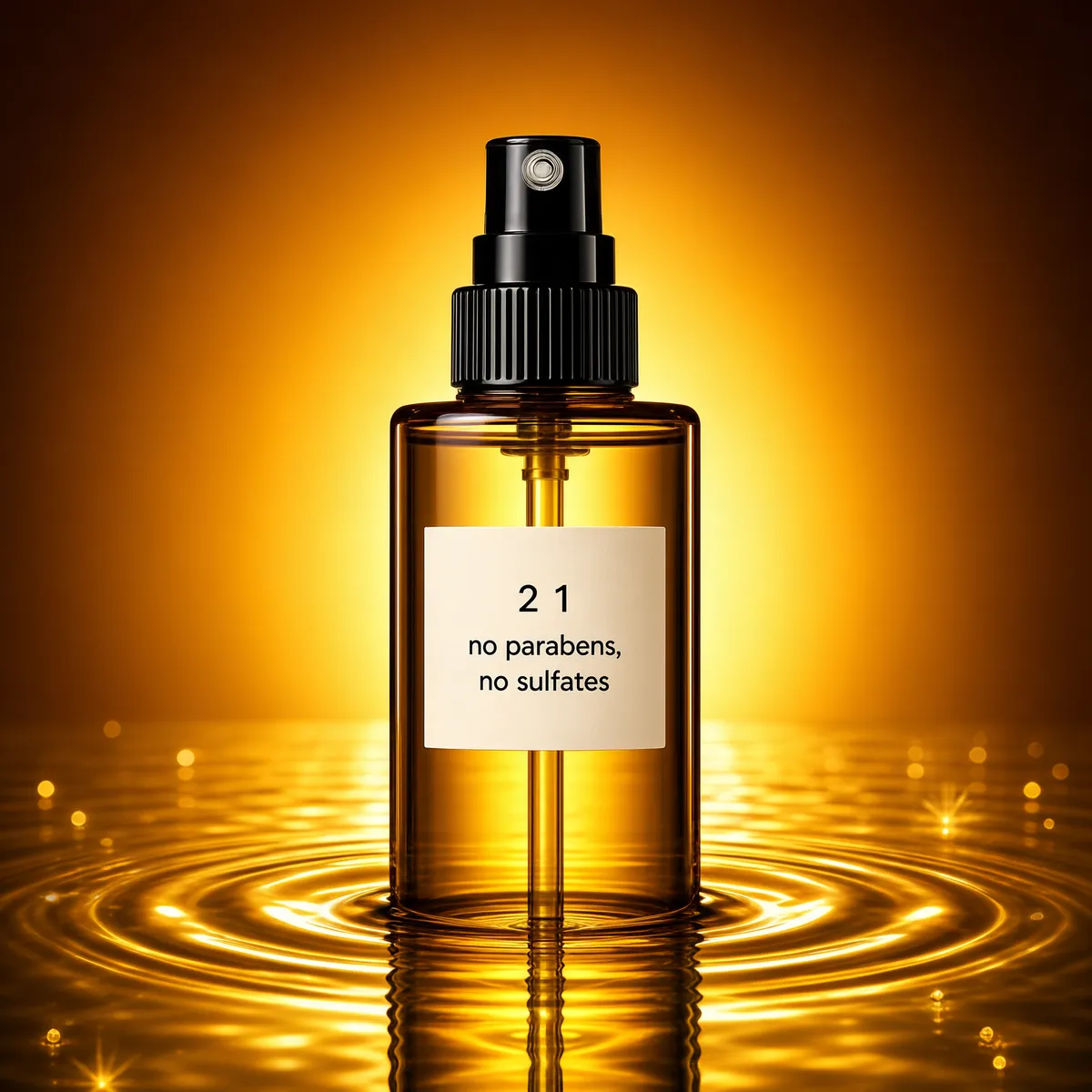 Luxury Golden Facial Mist Bottle