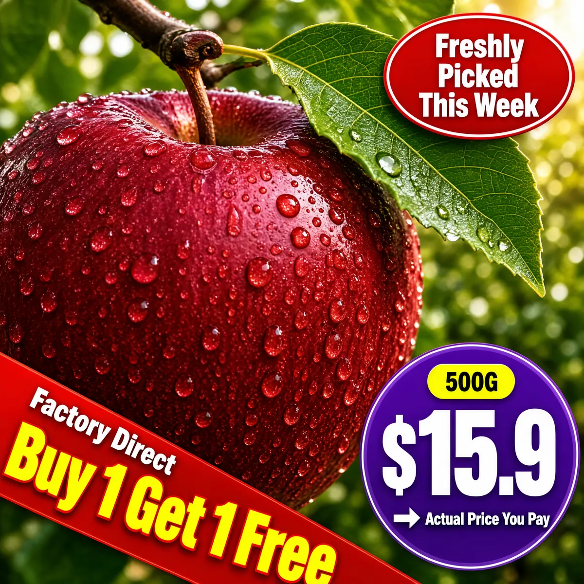 Fresh Farm Apple Deal - Buy 1 Get 1 Free