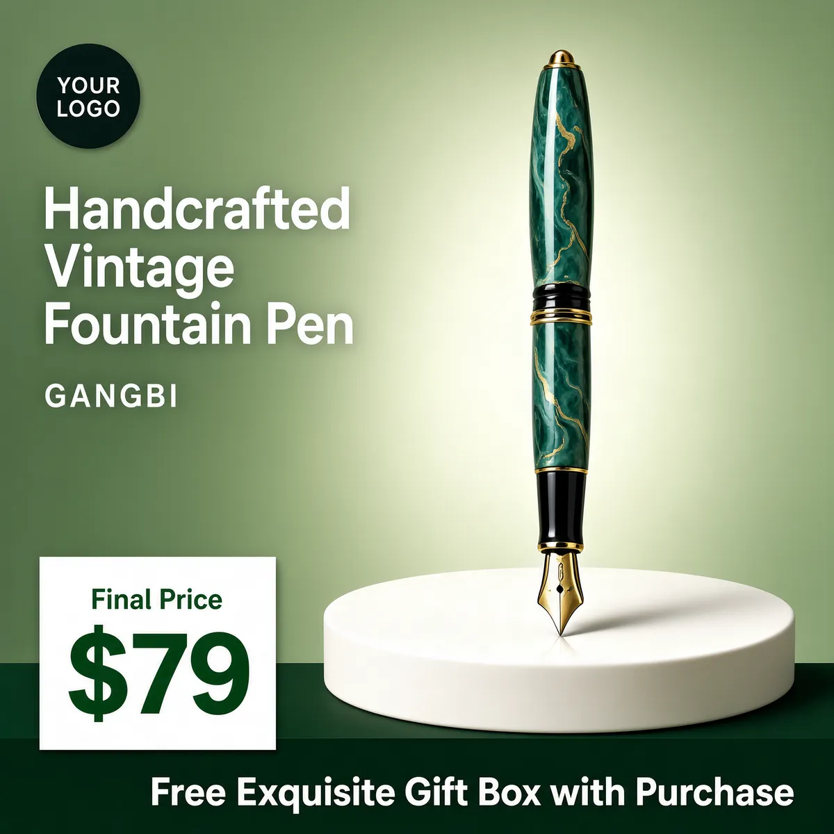 Handcrafted Vintage Fountain Pen