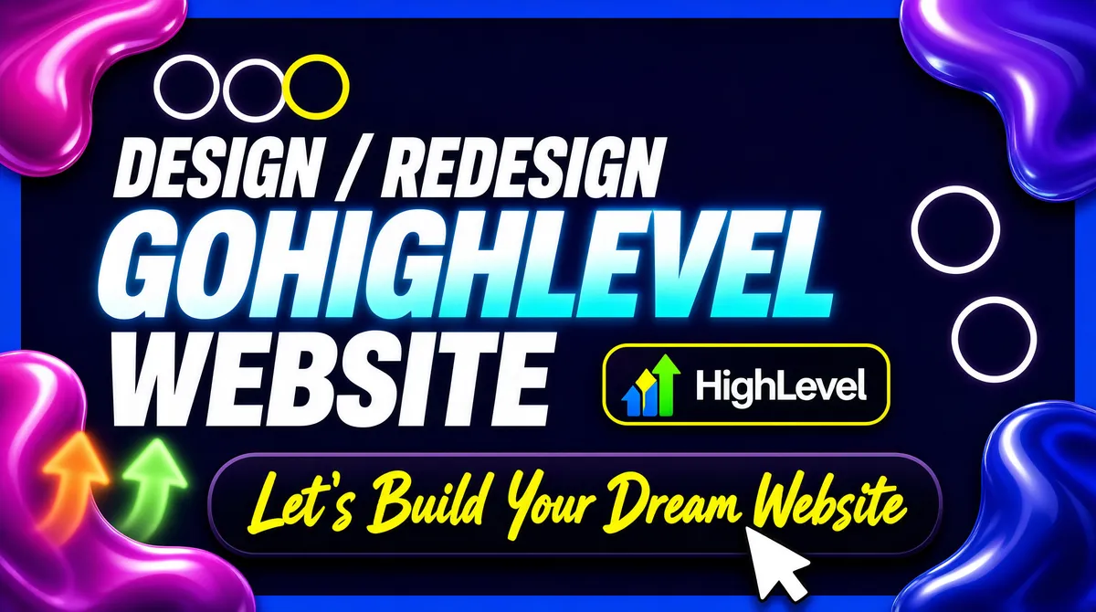 GoHighLevel Website Design SaaS Banner