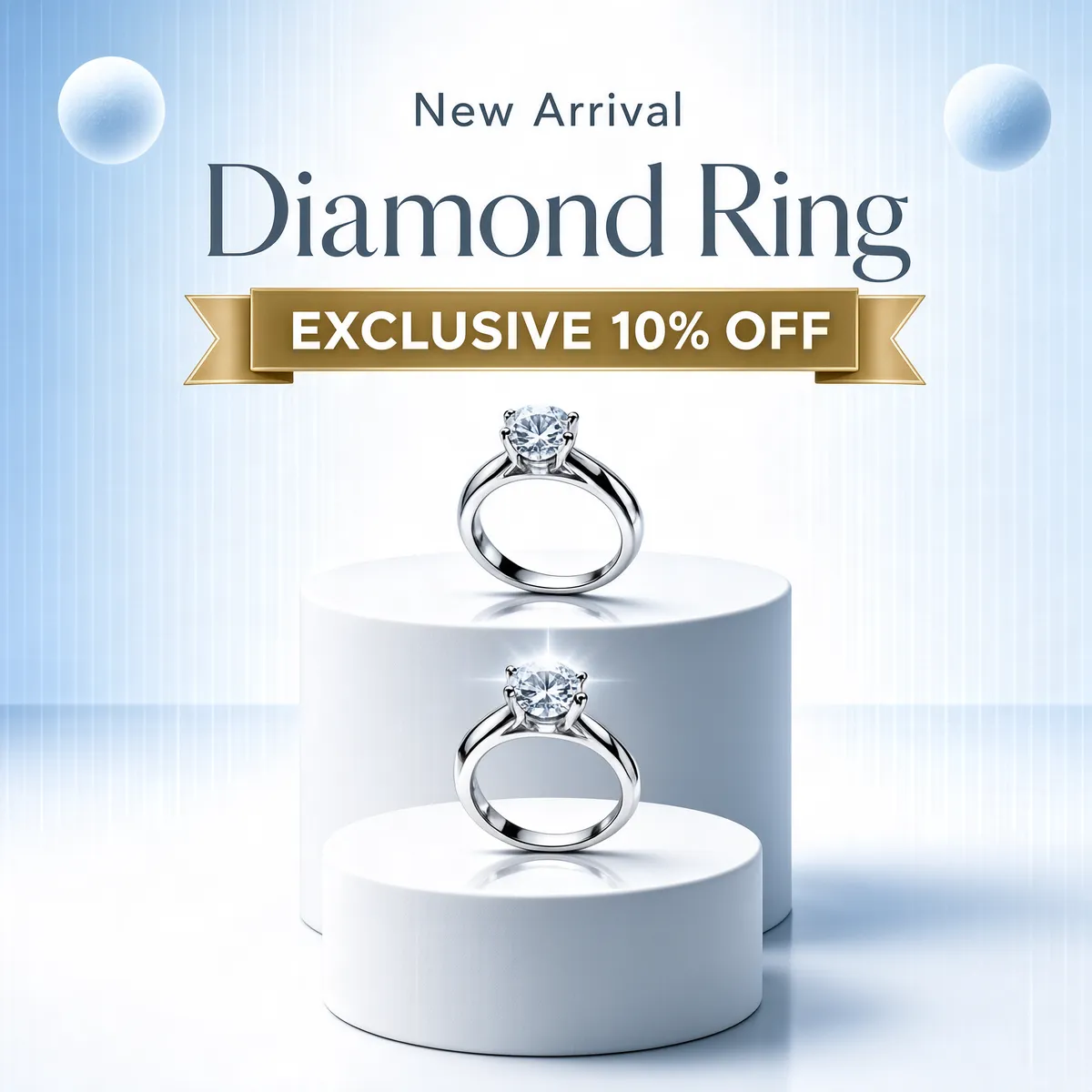 New Arrival Diamond Ring Showcase