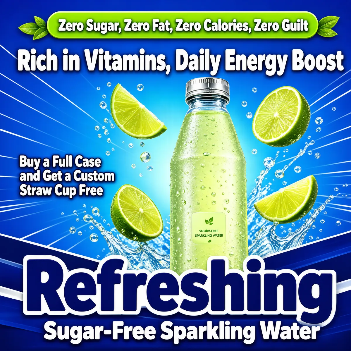 Zero Sugar Sparkling Water Summer Promo