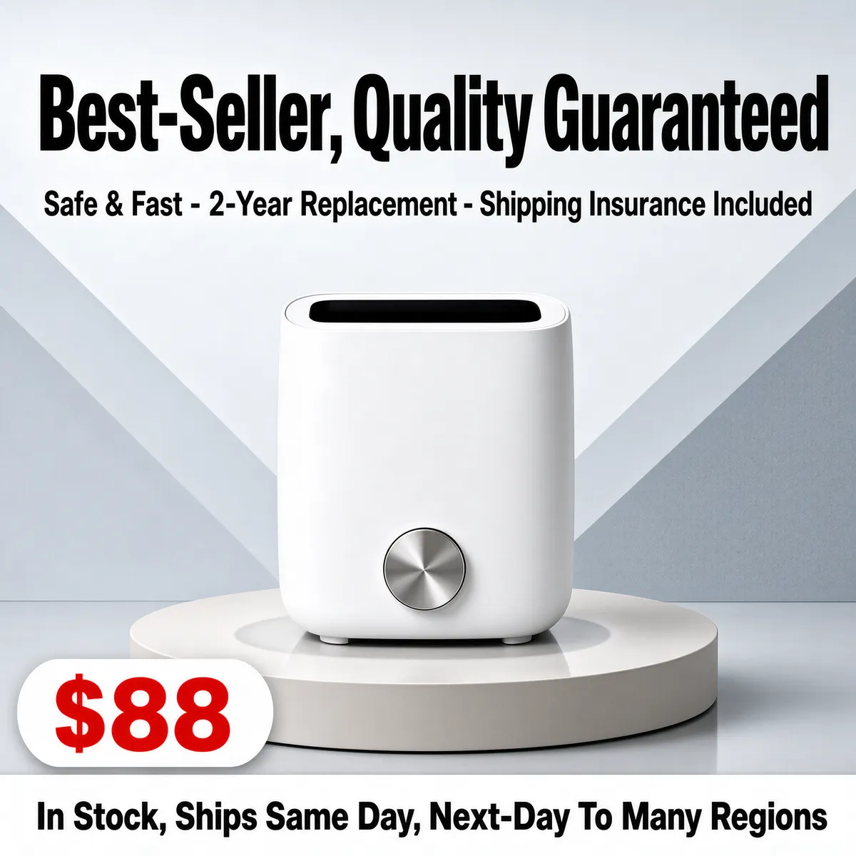Minimalist Humidifier E-Commerce Product Image