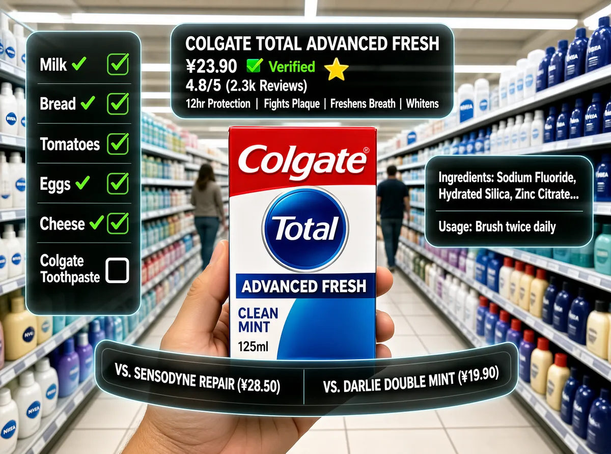 AR Supermarket Product Scanner Interface