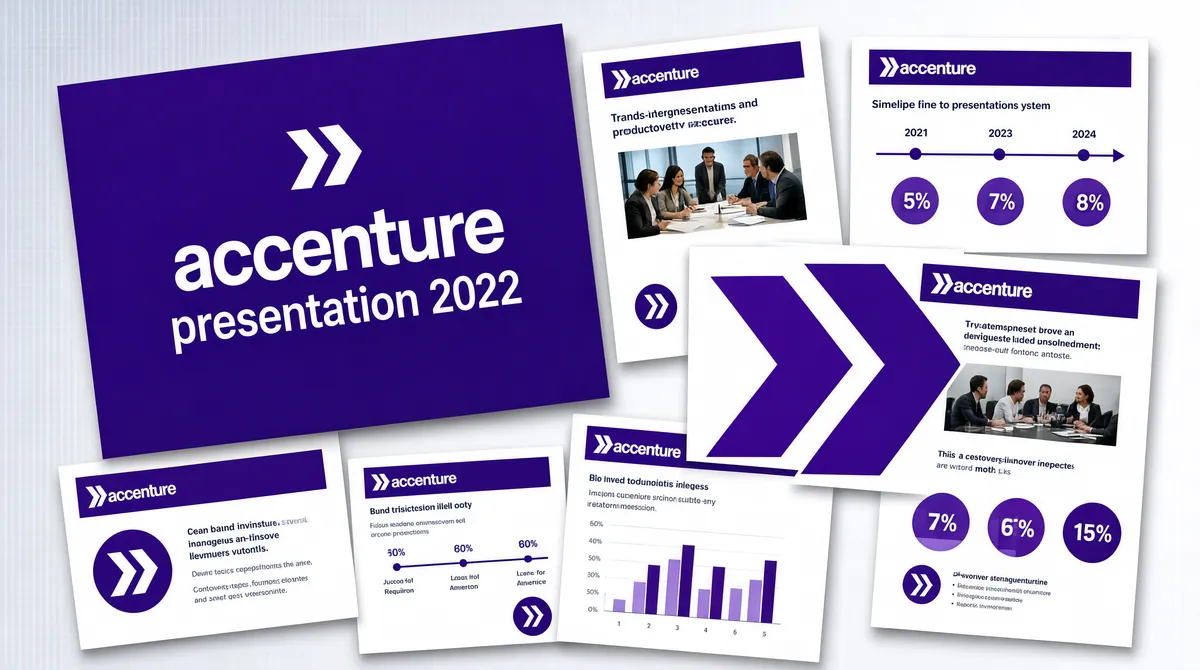 Corporate Presentation Slide Collage Design
