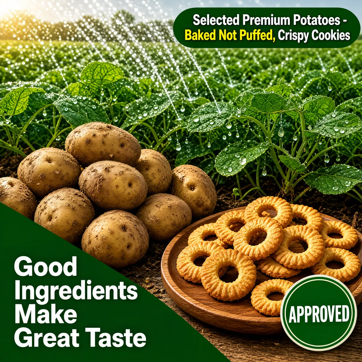 Premium Potato Ring Cookies Crispy Snack