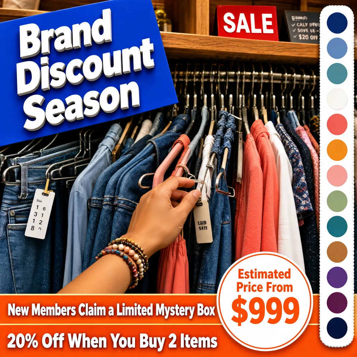 Boutique Fashion Sale Rack Flash