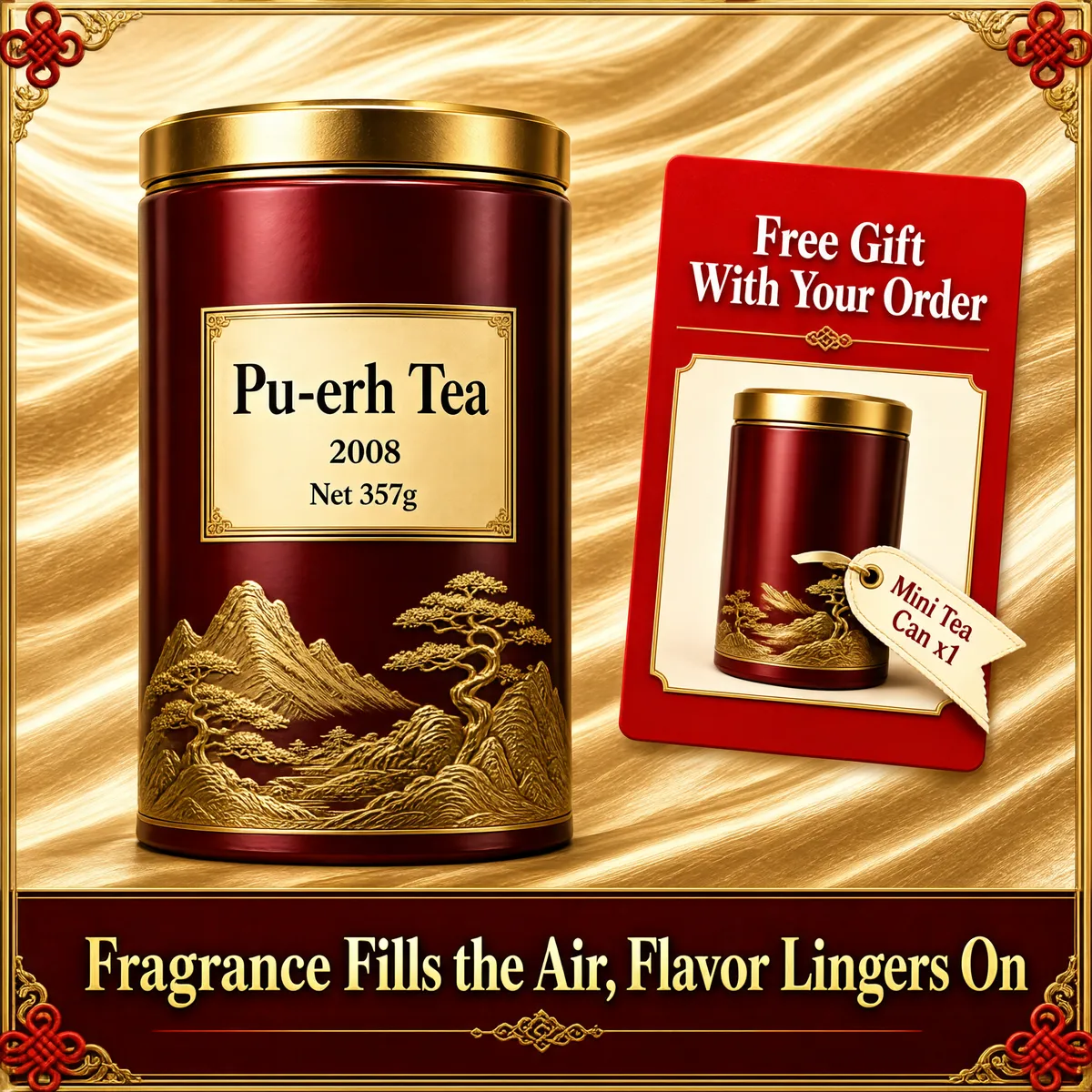 Luxurious Heritage Pu-erh Tea Gift Canister