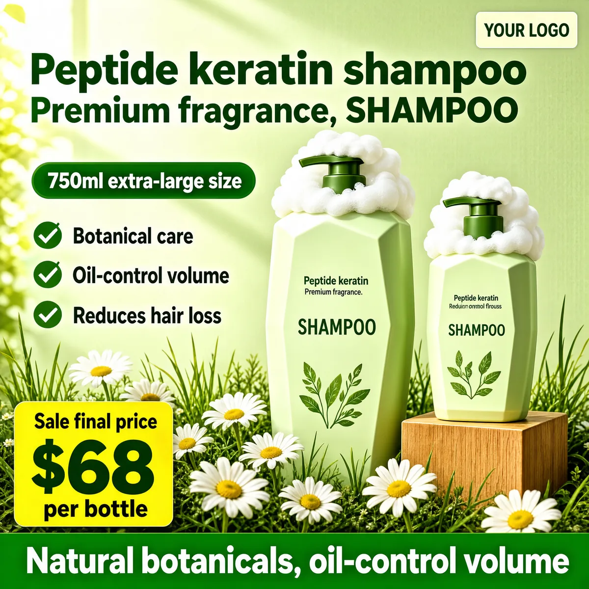 Botanical Peptide Keratin Shampoo Duo
