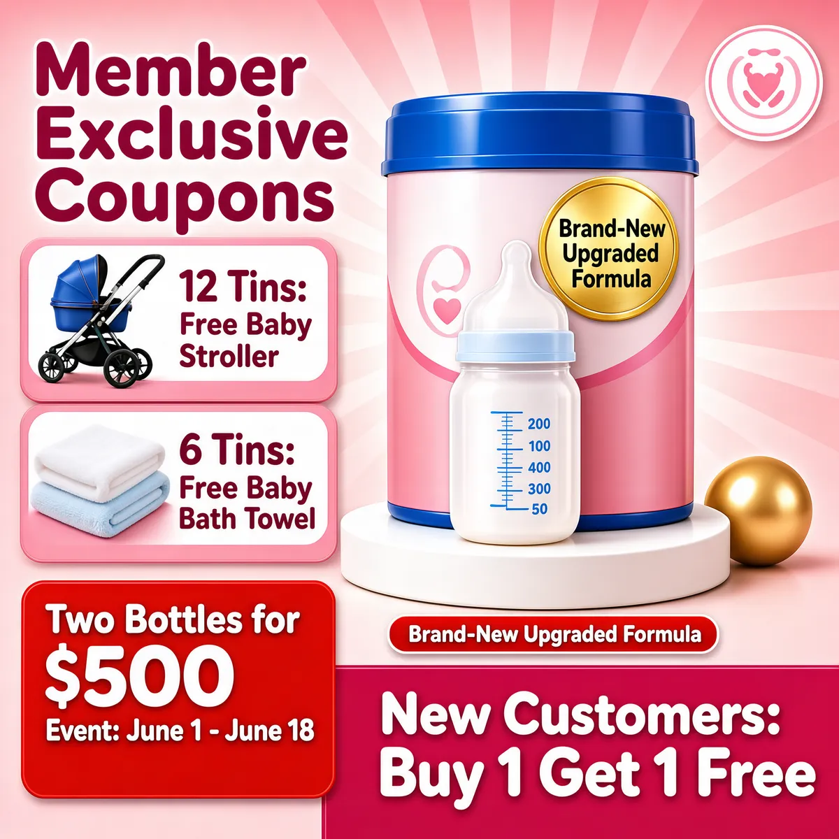 Pink Baby Formula Gift Promo