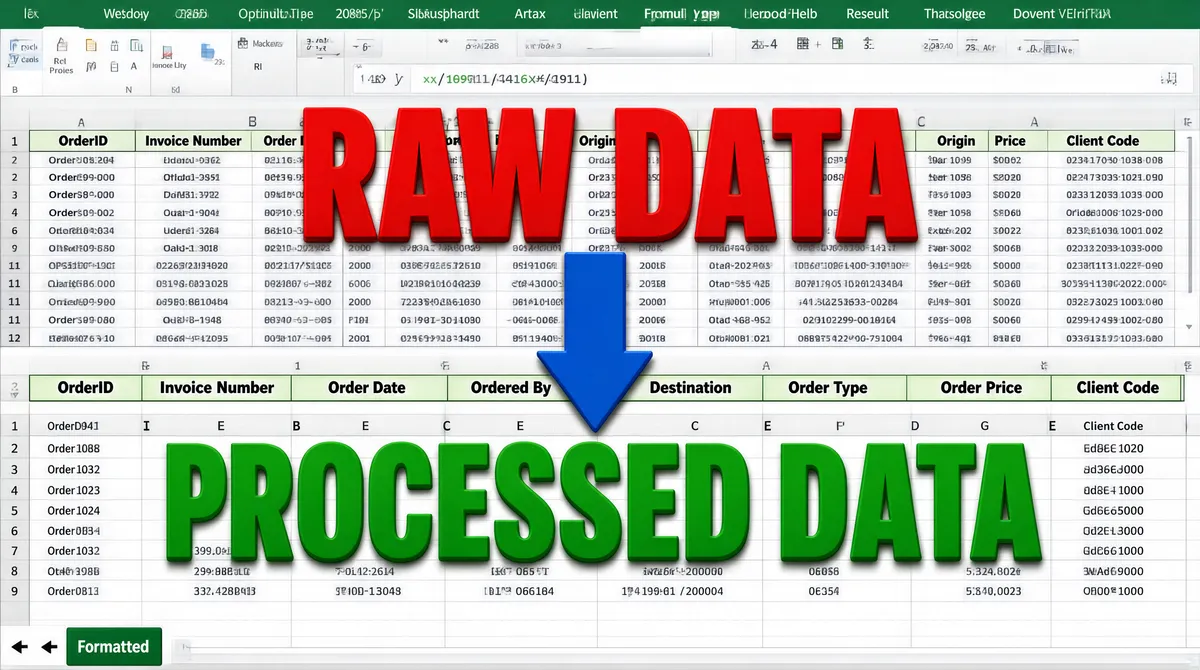 Excel Data Cleaning Before After Thumbnail