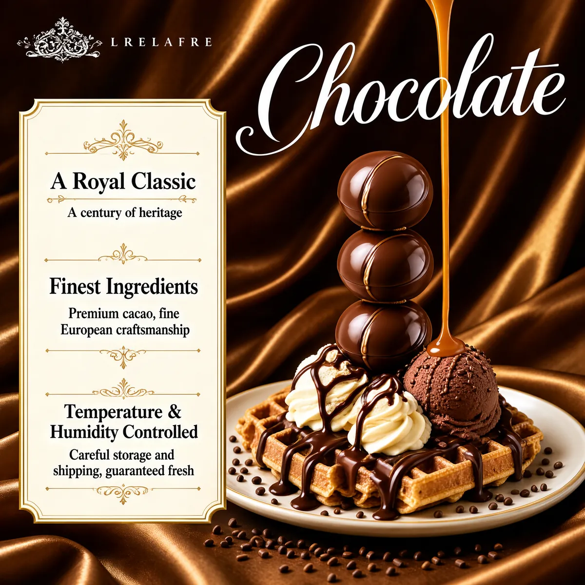 Luxurious Chocolate Dessert Editorial